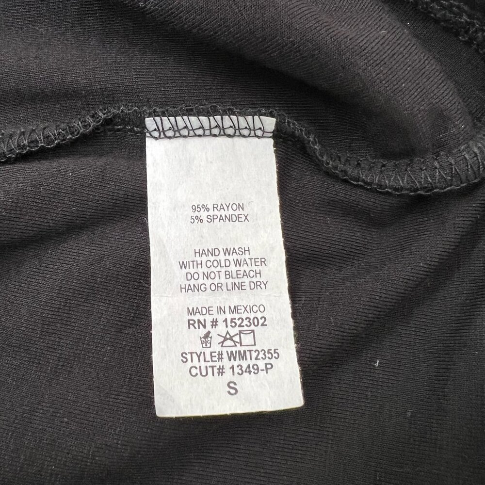 Wasabi + Mint Basic Black Tee - Size S - image 4